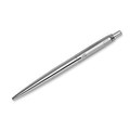 BALLPOINT PEN PARKER JOTTER RETRACTABLE BARREL COLOUR STAINLESS STEEL CHROME TRIM