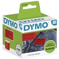 LABEL DYMO SHIPPING  NAME BADGE LABELS 54MM X 101MM 220PK RED