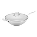 SCANPAN COOKWARE IMPACT 36CM WOK COVERED WITH LID STAINLESS STEEL