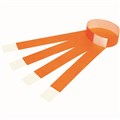 WRISTBANDS REXEL ID SERIAL NUMBER FLUORO ORANGE PK10
