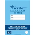 WRITER PREMIUM EXERCISE BOOK FEINT RULED 8MM 75GSM 96 PAGE A4 WHALE 10PK