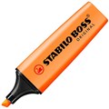 HIGHLIGHTER STABILO BOSS CHISEL NIB ORANGE EACH1 PACK10