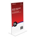 BROCHURE HOLDER DEFLECTO 45101 SIGN AND DOCUMENT HOLDER DL PORTRAIT DOUBLE SIDED CLEAR