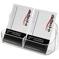 BUSINESS CARD HOLDER DEFLECTO 70401 TWIN VERTICAL CLEAR