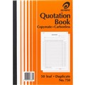 QUOTATION BOOK OLYMPIC 750 CARBONLESS DUPLICATE 50 LEAF A4