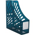 MAGAZINE STAND BOOK ITALPLAST TINTED BLUE