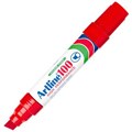PERMANENT MARKER ARTLINE 100 JUMBO CHISEL NIB 75MM12MM RED EACH1 PACK6