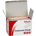 CHALK ESSELTE ASSORTED COLOURS DUSTLESS BOX 100