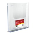 BROCHURE HOLDER DEFLECTO 39610 WALL MOUNT A4 STANDARD FLAT CLEAR