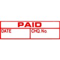 STAMP XSTAMPER SELF INKING PRE INKED 1533 MESSAGE STAMP  PAID  DATE  CHEQUE NO  RED INK