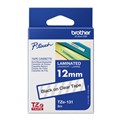 LABELLING TAPE BROTHER TZE131 LAMINATED LABEL TAPE 12MM X 8M BLACK ON CLEAR