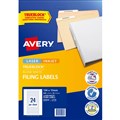 LABEL AVERY 959058 L7170 LASER  INKJET LABELS FILING FILE SPINE 24UP 24 PER SHEET 25PK