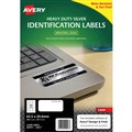 LABEL INDUSTRIAL GRADE AVERY LASER HEAVY DUTY IDENTIFICATION PERMANENT 959202 635MM X 296MM 27UP SILVER 20PK