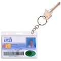 CARD HOLDER ID  CREDIT  FUEL WITH KEY RING CLEAR 10PK