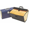 EXPANDING FILE MARBIG CARRY FILE FOOLSCAP AZ A TO Z CARRY FILE BLACK OR BLUE ASSORTED EACH1 PACK5