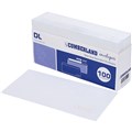 ENVELOPES DL 110MM X 220MM PRESS SEAL PLAINFACE SECRETIVE WHITE 100PK
