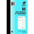 TAX INVOICE  STATEMENT BOOK OLYMPIC 624 140872 TAX INVOICE AND STATEMENT BOOK CARBON DUPLICATE 200 X 125MM 100 LEAF