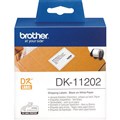 LABEL BROTHER DK11202 SHIPPINGNAME BADGE LABELS 62MM X 100MM WHITE ROLL 300
