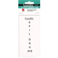 SUSPENSION FILE INDICATOR LABELS CRYSTALFILE INSERTS ROUNDED EDGE AZ WHITE 60PK EACH1 PACK25