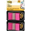 POST IT 3M 680BP2 FLAGS BRIGHT PINK TWIN 100PK