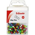 MAP PINS ESSELTE ASSORTED COLOURS 200PK