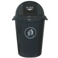 RUBBISH BIN WASTE PAPER GARBAGE ITALPLAST I457 HEAVY DUTY SWING TOP 80 LITRE 80L GREY