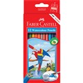 COLOURED PENCILS FABER CASTELL WATERCOLOUR PENCILS 12PK