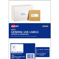LABEL AVERY 938210 L7161GU GENERAL USE LASER INKJET COPIER LABELS 18UP 18 PER PAGE WHITE 100PK
