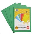MANILLA FOLDER MARBIG FOOLSCAP GREEN 20PK