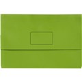 DOCUMENT WALLET MARBIG SLIMPICK FOOLSCAP BRIGHT GREEN 10PK