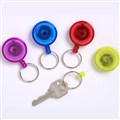 KEY HOLDER RING REXEL RETRACTABLE MINI NYLON CORD ASSORTED EACH1 PACK12