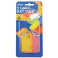 KEY TAG KEVRON ID30 CLICK TAGS 74 X 38MM GIANT ASSORTED 2PK