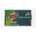 SCOURER SCOTCHBRITE SCOURERS  SPONGE 2PK