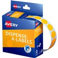 LABEL AVERY 937300 DISPENSER LABELS ROUND 14MM FLUORO ORANGE 700PK