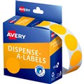 LABEL AVERY 937301 DISPENSER LABELS ROUND 24MM FLUORO ORANGE 350PK