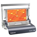 BINDING MACHINE FELLOWES QUASAR MANUAL PLASTIC COMB METALLIC GREY