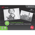 LAMINATING POUCH MATT GBC 80 MICRON A3 CLEAR 50PK