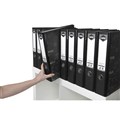 BINDER FOLDER LEVER ARCH FILE BINDER REINFORCED SPINE 75MM FOOLSCAP MOTTLE BLACK 