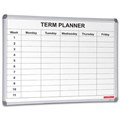 PLANNER VISIONCHART TERM MAGNETIC WHITEBOARD SCHOOL PLANNER 1 TERM 1200MM X 900MM