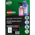 LABEL INDUSTRIAL GRADE AVERY ULTRARESISTANT OUTDOOR ULTRA HEAVY DUTY 959243 PERMANENT 991MM X 677MM 8UP WHITE 10PK