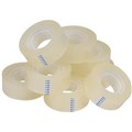 TAPE OFFICE 254MM CORE 19MM X 33M CLEAR 8PK