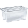 STORAGE BOX ITALPLAST STORAGE MODULAR STORAGE BOX WITH LID 5 LITRE GRAPHITE