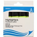 HIGHLIGHTER INITIATIVE CHISEL YELLOW WALLET 4PK