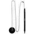 BALLPOINT PEN INITIATIVE CAPTIVE PEN WITH STAND 10MM BLACK EACH1 PACK12