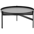 TABLE RAPIDLINE NIDO COFFEE ROUND 600MM BLACK