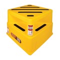 SAFETY STEP STOOL 510MMW X 360MMH X 510MMD 150KG CAPACITY YELLOW