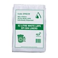 BIN LINER 100 DEGRADABLE BINLINER LOW DENSITY 82L WHITE 250PK