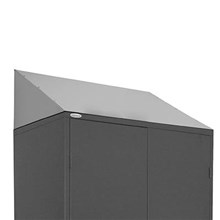CUPBOARD CABINET STATIONERY STEELCO STORAGE SLOPING TOP ONLY FOR STEELCO STORAGE CABINET 915MMW GRAPHITE