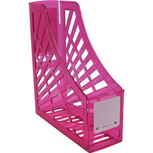 MAGAZINE STAND BOOK ITALPLAST TINTED PINK