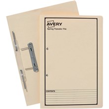 AVERY 86804 SPRING TRANSFER FILE FOOLSCAP BUFF 25PK